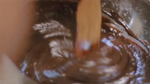 Mixing Dark Chocolate Stock Footage 51722561