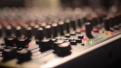 The mixing Desk at the concert Stock Footage 72662991