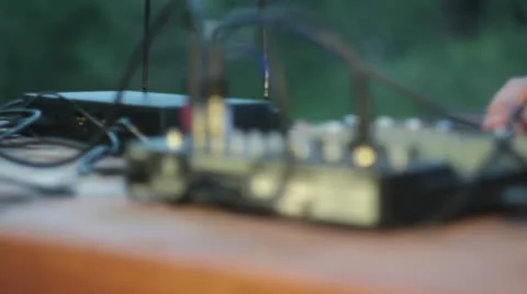 Mixing desk Stock Footage 11576853