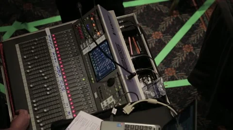 Mixing Desk Stock Footage 58278592