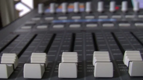 Mixing Desk Stock Footage 77621913