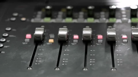 Mixing Desk Stock Footage 136236487
