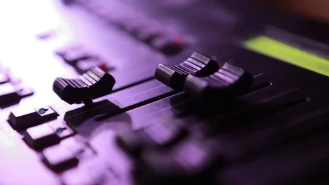 Mixing Desk In A Recording Studio Stock-Footage 75515047