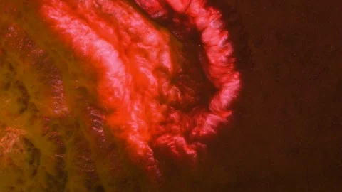 Mixing different colored alcohol inks in a close-up view Stock Footage 342358039
