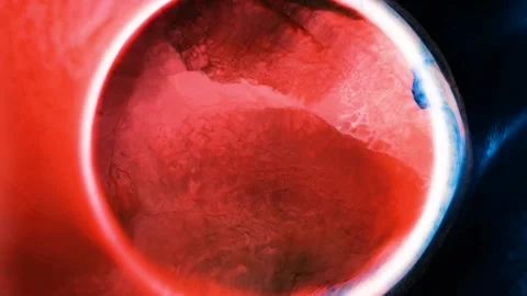 Mixing different colored alcohol inks in a close-up view Stock Footage 342408469