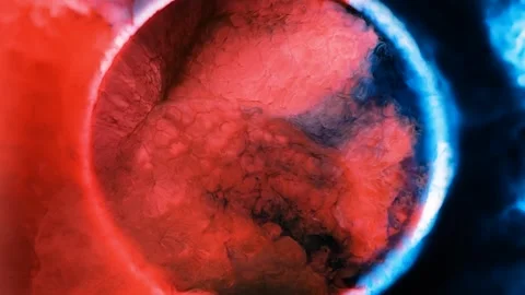 Mixing different colored alcohol inks to create unique patterns in art Stock Footage 342444778