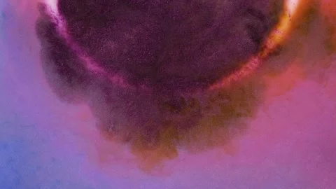 Mixing different colored alcohol inks in a close-up view Stock Footage 342450897