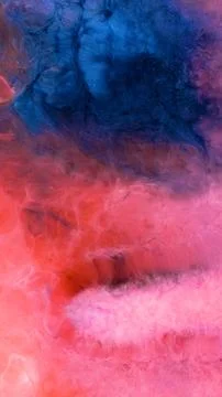 Mixing different colored alcohol inks in a close-up view Stock Illustration