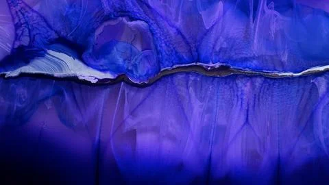 Mixing different colored alcohol inks with epoxy resin in close-up view Stockillustratie