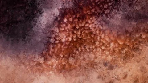 Mixing different colored alcohol inks with a focus on fluid patterns and Stock Illustration