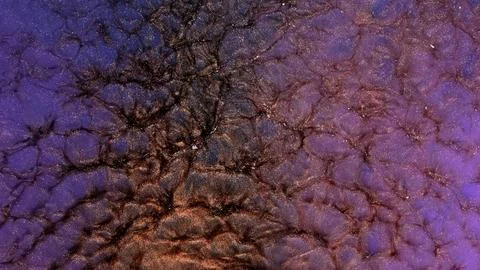 Mixing different colored alcohol inks for creative designs Stock Photos