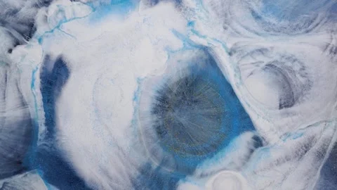 Mixing different colors of alcohol ink and epoxy resin in a close-up view Stock Footage 342974814