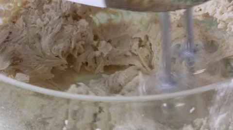 Mixing Dough for Cake recipe  Stock Footage 45608056