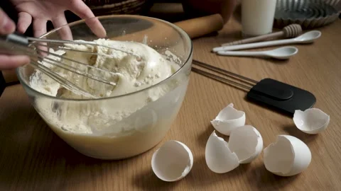 Mixing The Dough Stock Footage 132027609