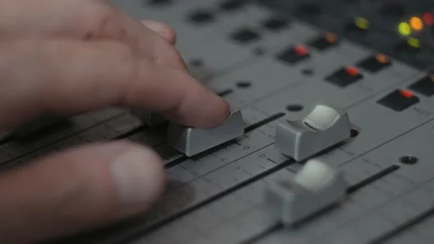 Mixing Down Stock Footage 236087314