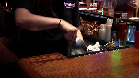 Mixing a drink Video stock 1679056