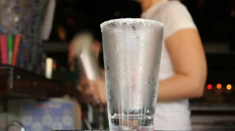 Mixing a drink Stock Footage 14924502