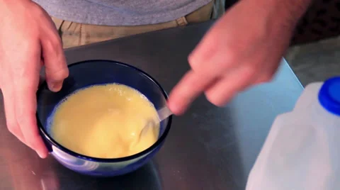 Mixing Eggs Close Up Video stock 29388079