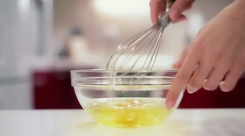 Mixing Eggs Stock Footage 7750985