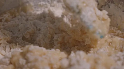 Mixing flour batter slow motion Stock Footage 149944872