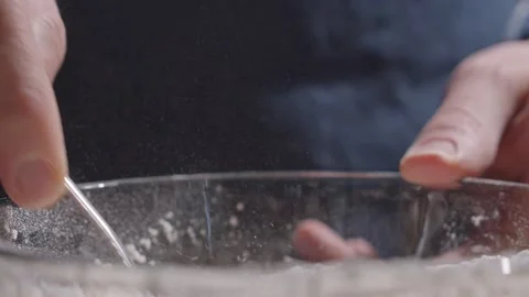 Mixing flour slow motion 스톡 동영상 149944928