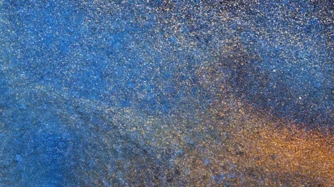 Mixing fragments of alcohol ink in a creative setting Stock Footage 344652513
