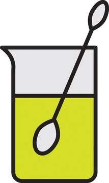 Mixing glass Stock Illustration