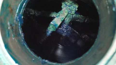 Mixing grease in the kettle Stock Footage 172035656