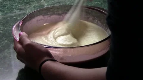 Mixing By Hand Video stock 10728448