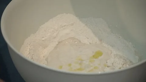 Mixing Ingredients for Baking Stock Footage 317472543