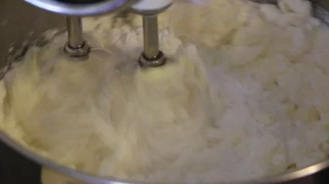 Mixing Ingredients in Cake Icing Stock Footage 41893175