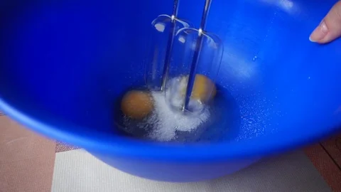 Mixing ingredients close up Stock Footage 87130013