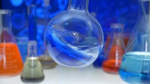 Mixing Liquids  Stock Footage 125093991
