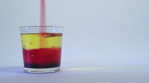 Mixing of liquids in a glass or dissolution 15 Stock Footage 99739416