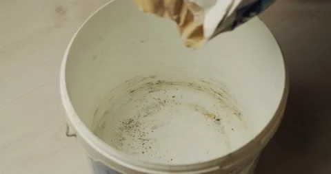 Mixing with a mixer a construction putty Видео 130799077