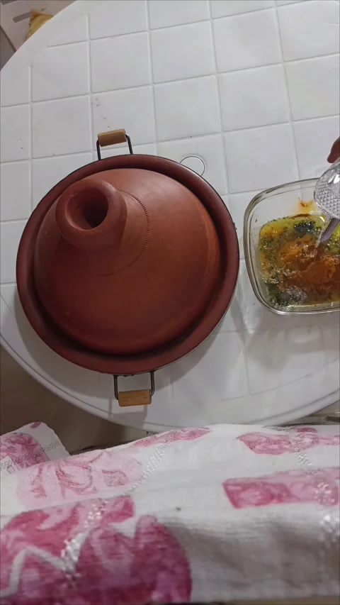 Mixing Moroccan Chermoula with a Spoon - Close-up of Spice Blend in Glass Bowl Stock-Footage 333682548