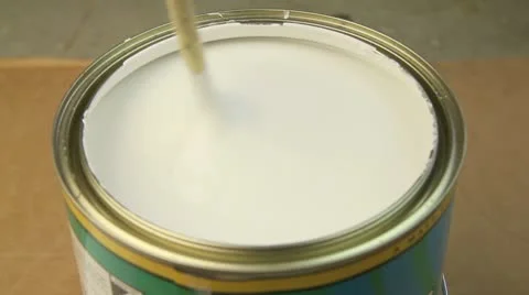 Mixing Paint 2 Stock Footage 10732688