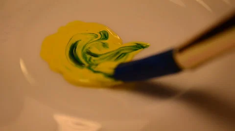 Mixing paint Stock Footage 36816105
