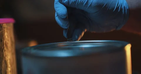 Mixing Paint Stock Footage 320357404