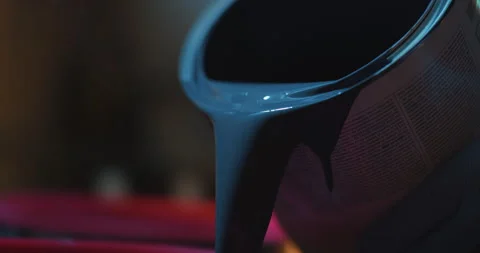 Mixing Paint Stock Footage 320357497