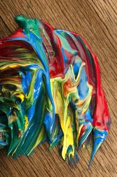 Mixing paints. background Stock Photos