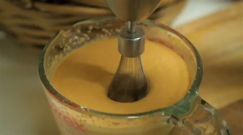 Mixing Pancake Batter Stock Footage 66918110