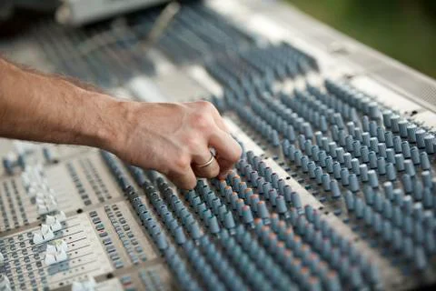 Mixing panel Stock Photos