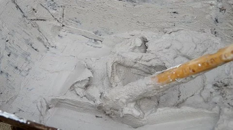Mixing plaster Stock Footage 52661316