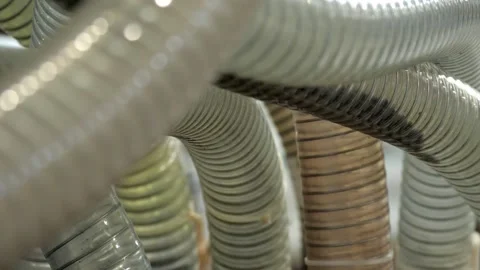 Mixing raw materials for the manufacture of plastic. Stock Footage 139902604