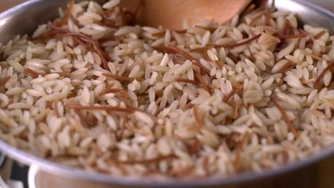Mixing Rice Slowmotion 스톡 동영상 84059524