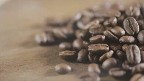 Mixing roasted coffee Stock Footage 90799787