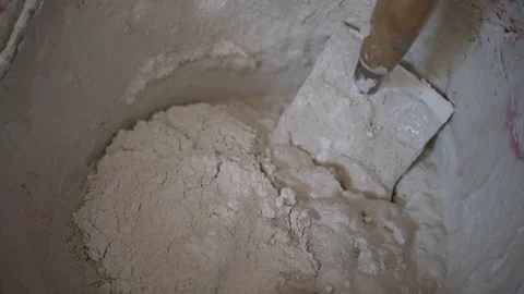 Mixing the solution in the bucket Stock Footage 115475548