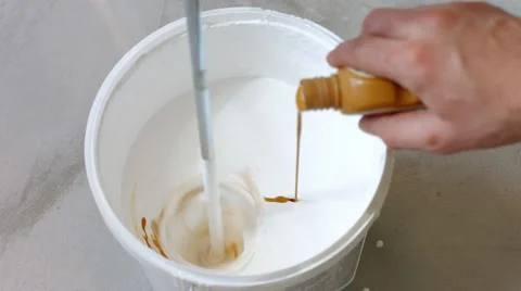 Mixing solution. Stock Footage 49327541