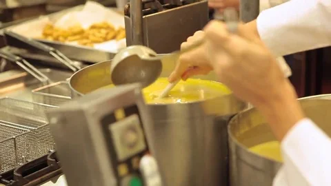 Mixing soup Stock Footage 69241955